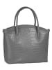 Cluty Handtasche echt Leder in grau