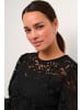 Kaffe Langarm-Bluse KAnomi Tight fit in Black Deep