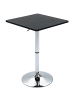 HOMCOM Bartisch-60L x 60B x 69-91H cm-Schwarz