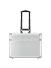 Dermata 2 Rollen Pilotentrolley 37 cm Laptopfach in silber