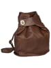 piké Cityrucksack echt Leder in braun