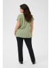 KAFFE curve Ärmellose Bluse KCsida Regular fit in Oil Green/ Moonstruck Stripe
