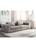 Beliani 3-Sitzer Sofa LERMON in Braun - (W) 260 x (H) 59 x (L) 100 cm