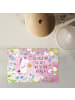 Mr. & Mrs. Panda Puzzle Einhorn Künstler mit Spruch in Rot Pastell