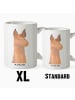 Mr. & Mrs. Panda XL Tasse Lamakopf Genervt ohne Spruch in Weiß