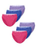 ELLE Slip High Leg - ELLE LOGO in Lilac, royal blue, hot pink