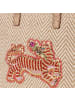Oilily Zigzag Stripe Shopper Tasche 22 cm shifting sand