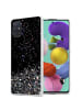 cadorabo Hülle für Samsung Galaxy A51 4G / M40s Glitter in Schwarz mit Glitter