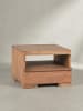 KADIMA DESIGN Nachtkonsole Massivholz | Landhausstil, Schublade, Fertig Montiert in Beige