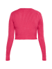 Swirly Damen Cropped Cardigan in PINK
