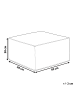 Beliani Pouf MUKKI in Beige - (W) 50 x (H) 30 x (L) 50 cm