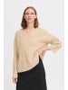 b. young BYOMEA V-NECK JUMPER - KNIT A-shape in Humus Melange