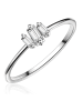 Glanzstücke München Ring aus Sterling Silber mit Zirkonia in silber