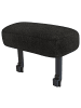 home24 home24 Outdoor-Armlehne - Schwarz - Olefin & Aluminium - 25 x 38 x 53 cm in Schwarz