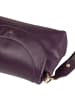 DuDu Melville Schultertasche Leder 29 cm in deep purple
