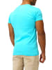 Joe Franks Joe Franks Basic T-Shirt kurzarm Big Button in turquoise