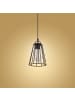 Licht-Erlebnisse Pendelleuchte (B)14 x (L)14 x (T)100 cm in Schwarz Kupfer