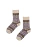 Hudson Socken Cosmic Nordic gemustert in Pearl white