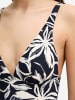 Marc O'Polo Badeanzug Abstract Floral in black/white cotton print
