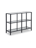 relaxdays Konsolentisch in Schwarz - (B)100 x (H)73 x (T)30 cm