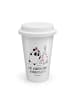 Mr. & Mrs. Panda To Go Becher Panda Weihnachtszeit mit Spruch in Weiß