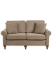 Beliani 3-tlg 2-Sitzer Sofa GINNERUP in Braun