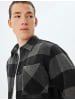 KOTON Shirt in Schwarz Karomuster