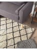 Beliani Kurzflor MIDYAT in Beige/Schwarz - (W) 200 x (H) 5 x (L) 200 cm