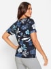 WITT WEIDEN Print-Shirt in marine-jeansblau-bedruckt