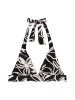 Marc O'Polo Triangel-Bikini-Top Abstract Floral in black/white cotton print