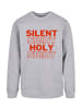 F4NT4STIC Sweatshirt Silent Night Holy Night Weihnachten in grau meliert