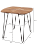 KADIMA DESIGN Esstisch | Sheesham, 80x80x76cm, Metallbeine
