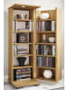 VCM  Holz Schrank CD DVD Regal abschließbar Engalo L in Honig-Eiche