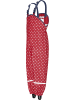 Playshoes Kinder Regenhose "Regenlatzhose mit Punkten" in Rot
