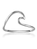 Glanzstücke München Ring Welle Sterling Silber in silber