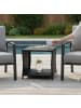 relaxdays Balkontisch in Schwarz - (B)45 x (H)40 x (T)45 cm