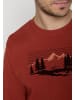 GreenBomb Sweatshirt Bike Mountain Pines in Dark Clay