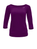 Winshape Functional Light and Soft 3/4-Arm Top AET139LS in dark plum