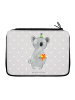 Mr. & Mrs. Panda Mäppchen Koala Geschenk ohne Spruch in Grau Pastell