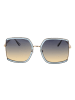 Skechers Frauen Sonnenbrille Quadratisch Blau