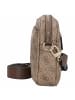 Guess Vikky II - Umhängetasche 20 cm (coal) in latte logo/brown