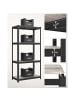 SONGMICS Standregal Cozory in Greige-Schwarz - (B)80 x (H)160 x (T)40 cm