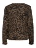 Kaffe Langarm-Bluse KAditte in Major Brown/Black Leopard