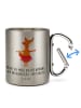 Mr. & Mrs. Panda Tasse Fuchs Ballerina mit Spruch in Silber