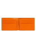 DuDu Up! Geldbörse RFID Schutz Leder 11 cm black-orange