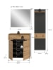 ebuy24 Garderobenmöbel Canu Eiche 140 x 37 cm