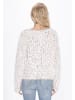 IZIA Women Sweater in offwhite multicolor