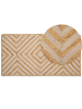 Beliani Kurzflor PIRLI in Beige - (W) 80 x (H) 1.2 x (L) 150 cm
