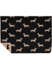 Cawö Cawö Wohndecken WE LOVE DOGS 62460 schwarz/beige - 93 in schwarz/beige - 93