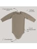 Sämann Baby Body aus 100% Bio-Baumwolle Schlupfbody langarm gerippt Simply Taupe